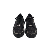 PHILIPP PLEIN STUDS SNEAKER MEN SHOE BLACK 43