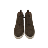 LINEA PAOLO SUEDE ANKLE WEDGE SNEAKER SHOES OLIVE 7.5