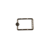 HERMES "OSCAR" BUCKLE (ONLY) LUXE MEN BELT SILVER