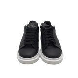 ALEXANDER McQUEEN OVERSIZE EMBOSSED LOGO SNEAKERS LUXE SHOES BLACK 40.5