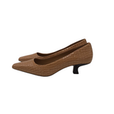 DONALD J PLINER RET $198 KITTEN HEEL SHOES TAN 11M