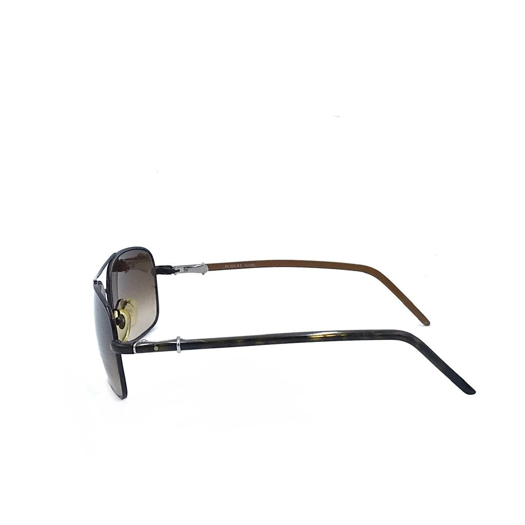 ROBERT MARC RECTANGLE 743-268 LUXE SUNGLASSES BLACK