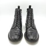 VINCE CROC EMBOSSED LACE UP BOOTS BROWN 10M