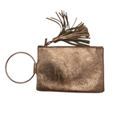 THACKER RET$108 WRISTLET HANDBAG ROSEGOLD