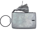 THACKER RET$108 WRISTLET HANDBAG SILVER