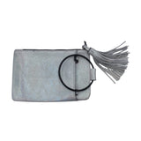 THACKER RET$108 WRISTLET HANDBAG SILVER