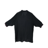 JOHNNY WAS EMBROIDERED LONG SLEEVE DESIGNER BLOUSE GREY XXL