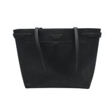 KATE SPADE TOTE SAFFIANO LEATHER HANDBAG BLACK