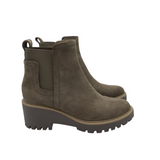 DOLCE VITA RET$140 SUEDE CHUNKY ANKLE BOOTS TAUPE 7