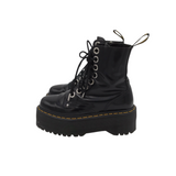 DR MARTENS RET$149 LACE UP PLATFORM BOOTS BLACK 6
