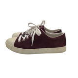 PRADA SUEDE SNEAKERS LUXE SHOES BURGUNDY 39.5