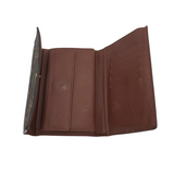 LOUIS VUITTON (AS-IS) 2004 VINTAGE PORTEFEUILLE LUXE WALLET BROWN