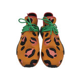 ADIDAS RET$220 "NMD HU PHARRELL" KNIT SNEAKER MEN SHOE GOLD PINK 13