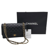 CHANEL TIMELESS CLASSIC FLAP LUXE HANDBAG BLACK
