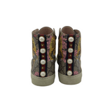 GUCCI GG SURPREME "BENGAL TIGER" HIGH TOP SNEAKERS LUXE SHOES BEIGE 39