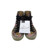 GUCCI GG SURPREME "BENGAL TIGER" HIGH TOP SNEAKERS LUXE SHOES BEIGE 39