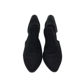 CHARLES DAVID RET$99 SUEDE ANKLE SHOES BLACK 9.5