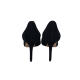 TORY BURCH RET$350 EMBELLISHED POINTY TOE HEEL DESIGNER SHOES BLACK 9.5