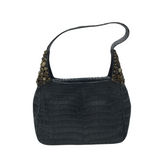 RET$9000 DARBY SCOTT ALLIGATOR TOTE LUXE HANDBAG NAVY
