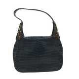 DARBY SCOTT RET $9000 ALLIGATOR LUXE HANDBAG BLUE
