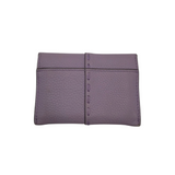 TORY BURCH LOGO BIFOLD MINI WALLET PURPLE