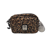 BRIGHTON NWT$235 ANIMAL CROSSBODY HANDBAG TAN BLACK