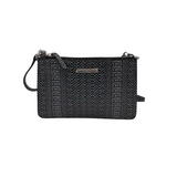 CHARLES JOURDAN PYTHON CROSSBODY HANDBAG BLACK WHITE
