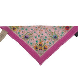 GUCCI COTTON FLORAL POCKET SQUARE LUXE ACCESSORIES PINK