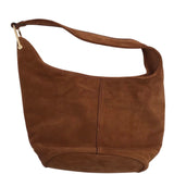 MICHAEL KORS SUEDE SHOULDER HANDBAG TAN