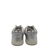 SAM EDELMAN LACE UP SNEAKERS SHOES SILVER 7M