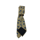 FENDI SILK TIE MEN TIE GOLD