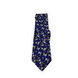 ARMANI SILK PANDA/BAMBOO MEN TIE BLUE