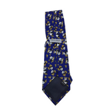 ARMANI SILK PANDA/BAMBOO MEN TIE BLUE