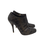 DIOR LIZARD EMBOSSED LEATHER LUXE SHOES GREEN 39