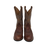 ARIAT RET$160 LEATHER WESTERN MEN BOOTS BEIGE BROWN 9.5