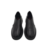 A.S. 98 LEATHER SLIP ON SHOES BLACK 10