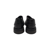 A.S. 98 LEATHER SLIP ON SHOES BLACK 10