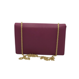 SALVATORE FERRAGAMO RET$895 LEATHER BOW LUXE HANDBAG MAROON