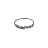 .925 MOSSINITE BANGLE BRACELET SILVER