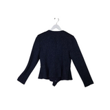 ST JOHN EVENING 2PC JACKET/SKIRT DESIGNER OUTFIT NAVY 10