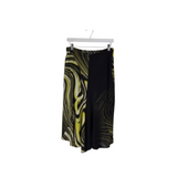 ROBERTO CAVALLI 2PC TANK/SKIRT PRINT DESIGNER OUTFIT BLACK OLIVE SMALL