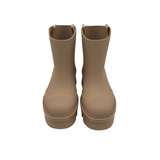 CHLOE "RAINA" RUBBER BOOTS LUXE BOOTS TAUPE 39