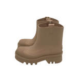 CHLOE "RAINA" RUBBER BOOTS LUXE BOOTS TAUPE 39
