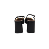 GUCCI HORSEBIT 75MM SLINGBACK PUMPS LUXE SHOES BLACK