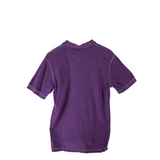 ROBERT GRAHAM POLO SHORT SLEEVE MEN SHIRT PURPLE MEDIUM