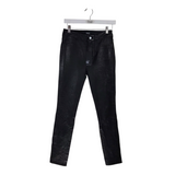PAIGE RET$515 LEATHER SKINNY DESIGNER PANT BLACK 26