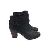 COLE HAAN HEEL ANKLE BOOTIES BOOTS BLACK 10B