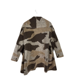 MOTH NWT$180 PRINT LONG SLEEVE CARDIGAN BEIGE BROWN SMALL