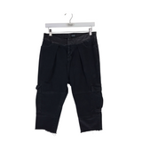 HUDSON RET$235 DENIM CARGO DESIGNER SHORTS BLACK 26