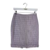WHITE HOUSE BLACK MARKET TWEED PENCIL SKIRT PURPLE GRAY 0